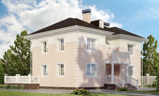 155-005-Л Проект двухэтажного дома, экономичный коттедж из арболита Ахтубинск | Проекты домов от House Expert