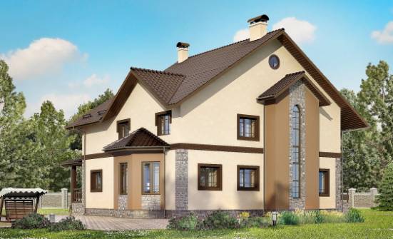265-003-Л Проект двухэтажного дома, огромный дом из арболита Ахтубинск | Проекты домов от House Expert