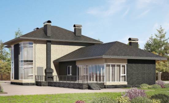 305-003-Л Проект двухэтажного дома, классический коттедж из газосиликатных блоков Астрахань | Проекты домов от House Expert