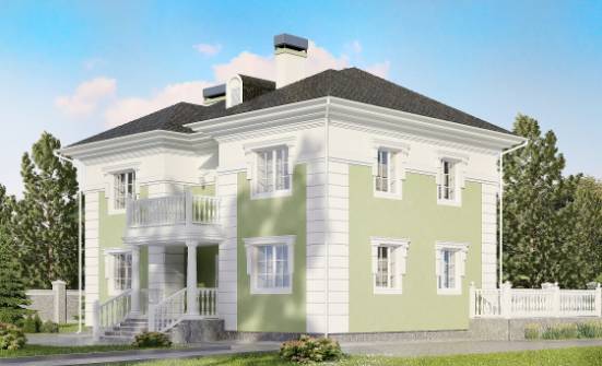 155-005-П Проект двухэтажного дома, недорогой загородный дом из теплоблока Астрахань | Проекты домов от House Expert
