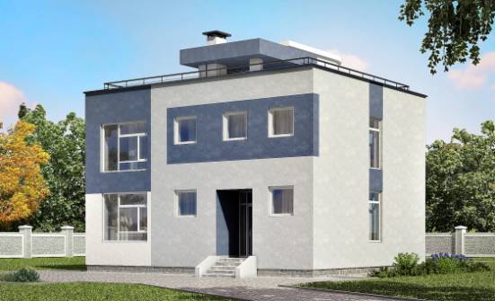 180-005-П Проект двухэтажного дома, уютный дом из теплоблока Ахтубинск | Проекты домов от House Expert