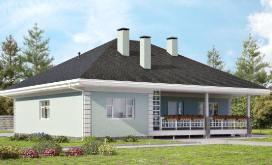 135-003-Л Проект одноэтажного дома, современный загородный дом из газобетона Ахтубинск | Проекты домов от House Expert