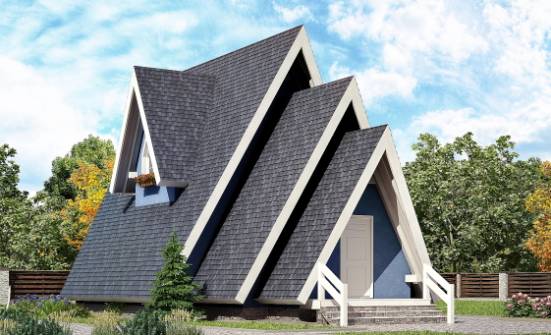 100-002-П Проект двухэтажного дома с мансардой, классический дом из дерева Астрахань | Проекты домов от House Expert