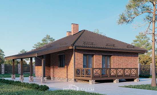 070-006-Л Проект одноэтажного дома, красивый домик из керамзитобетонных блоков Ахтубинск | Проекты домов от House Expert