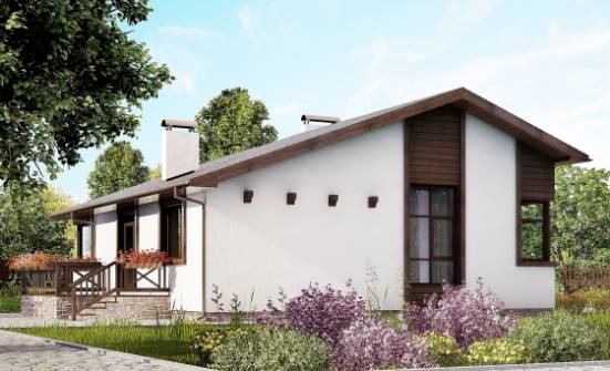 110-003-П Проект одноэтажного дома, бюджетный загородный дом из керамзитобетонных блоков Астрахань | Проекты домов от House Expert