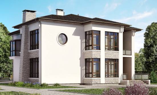 300-005-П Проект двухэтажного дома, современный загородный дом из кирпича Ахтубинск | Проекты домов от House Expert