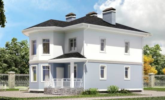120-001-П Проект двухэтажного дома, классический дом из поризованных блоков Астрахань | Проекты домов от House Expert