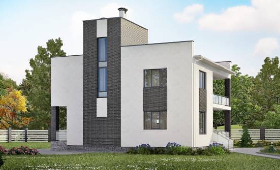 225-001-П Проект двухэтажного дома, уютный загородный дом из поризованных блоков Астрахань | Проекты домов от House Expert