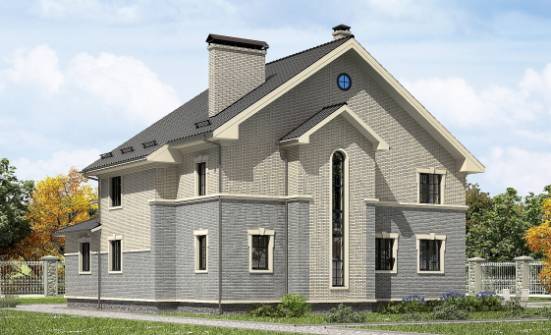 300-004-П Проект двухэтажного дома, огромный домик из теплоблока Ахтубинск | Проекты домов от House Expert