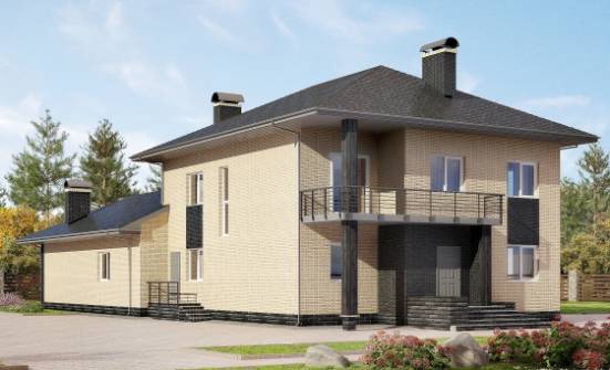 305-003-Л Проект двухэтажного дома, классический коттедж из газосиликатных блоков Астрахань | Проекты домов от House Expert