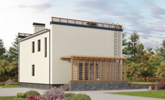 215-002-Л Проект двухэтажного дома, красивый коттедж из газобетона Ахтубинск | Проекты домов от House Expert