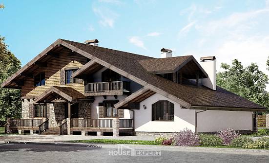 320-002-П Проект двухэтажного дома с мансардой, красивый дом из кирпича Ахтубинск | Проекты домов от House Expert