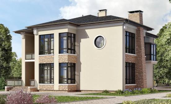 300-005-Л Проект двухэтажного дома, огромный загородный дом из кирпича Ахтубинск | Проекты домов от House Expert