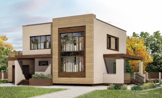 220-003-Л Проект двухэтажного дома, гараж, красивый дом из газобетона Астрахань | Проекты домов от House Expert