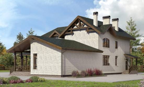 340-004-Л Проект двухэтажного дома, уютный домик из пеноблока Астрахань | Проекты домов от House Expert