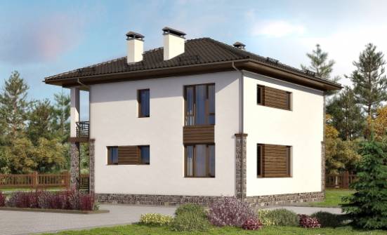 170-005-П Проект двухэтажного дома, простой дом из газобетона Ахтубинск | Проекты домов от House Expert