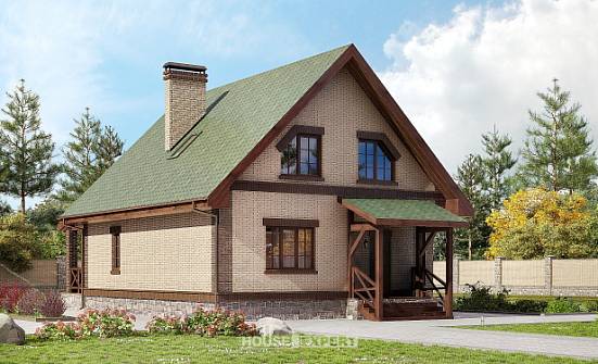 160-011-П Проект двухэтажного дома мансардой, экономичный дом из арболита Ахтубинск | Проекты домов от House Expert