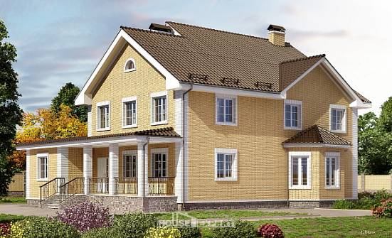320-003-Л Проект двухэтажного дома, красивый дом из твинблока Ахтубинск | Проекты домов от House Expert
