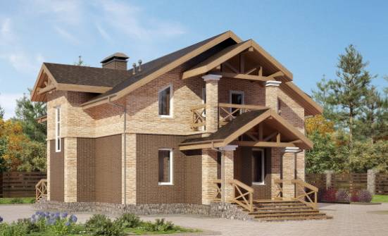 160-014-П Проект двухэтажного дома, классический коттедж из газобетона Ахтубинск | Проекты домов от House Expert