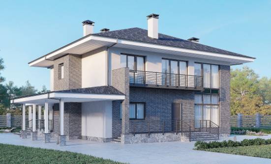 250-004-Л Проект двухэтажного дома, красивый домик из газосиликатных блоков Ахтубинск | Проекты домов от House Expert