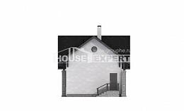 060-001-П Проект двухэтажного дома мансардный этаж и гаражом, классический домик из пеноблока, Ахтубинск