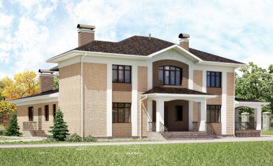 520-001-П Проект трехэтажного дома, классический дом из керамзитобетонных блоков Ахтубинск | Проекты домов от House Expert