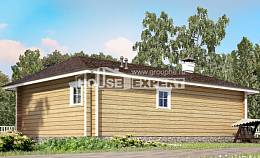 095-001-Л Проект одноэтажного дома, уютный коттедж из дерева Астрахань, House Expert