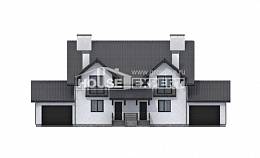 290-003-П Проект двухэтажного дома с мансардным этажом, уютный коттедж из теплоблока Астрахань, House Expert
