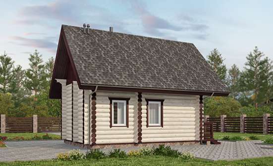 035-001-Л Проект бани из дерева Астрахань | Проекты одноэтажных домов от House Expert