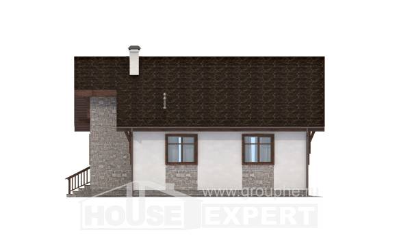 080-002-Л Проект одноэтажного дома, доступный домик из керамзитобетонных блоков, Ахтубинск