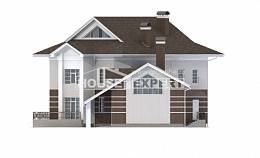 410-001-П Проект двухэтажного дома и гаражом, огромный домик из кирпича, House Expert