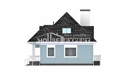 110-001-Л Проект двухэтажного дома с мансардой, современный домик из бризолита Астрахань, House Expert