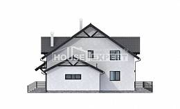 290-003-П Проект двухэтажного дома мансардный этаж, классический домик из пеноблока Астрахань, House Expert