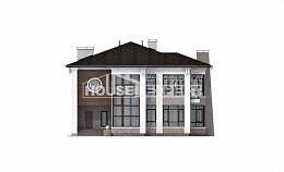 300-005-П Проект двухэтажного дома, уютный коттедж из кирпича, Астрахань