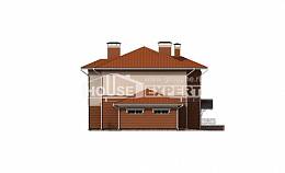 285-001-Л Проект двухэтажного дома, гараж, классический дом из кирпича, Ахтубинск
