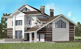 410-001-П Проект двухэтажного дома, гараж, современный загородный дом из кирпича, House Expert