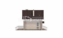 150-012-Л Проект двухэтажного дома мансардой, доступный загородный дом из керамзитобетонных блоков, Астрахань