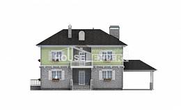 155-006-П Проект двухэтажного дома, гараж, доступный дом из газобетона, Ахтубинск
