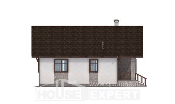 080-002-Л Проект одноэтажного дома, экономичный домик из керамзитобетонных блоков, Ахтубинск