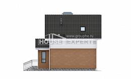070-001-Л Проект двухэтажного дома мансардой, уютный дом из бризолита, Ахтубинск