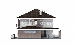 275-002-П Проект двухэтажного дома, гараж, просторный домик из кирпича, Астрахань