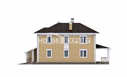 220-006-Л Проект двухэтажного дома, гараж, простой дом из газобетона, House Expert