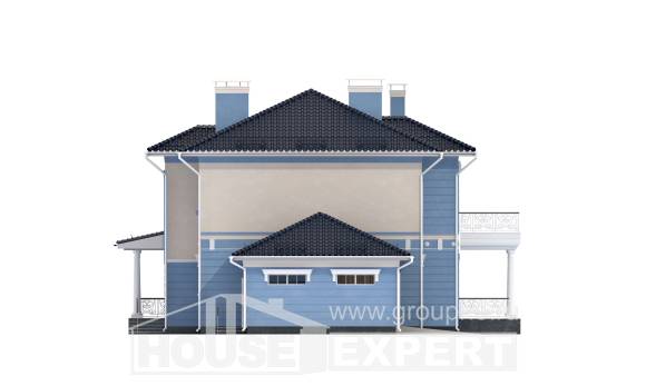 285-003-Л Проект двухэтажного дома, гараж, современный домик из кирпича, Ахтубинск
