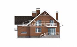 215-001-П Проект двухэтажного дома мансардой и гаражом, современный домик из керамзитобетонных блоков, Астрахань