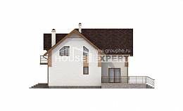 150-009-П  Проект двухэтажного дома, скромный домик из пеноблока, Астрахань