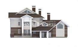410-001-П Проект двухэтажного дома и гаражом, большой домик из кирпича, House Expert