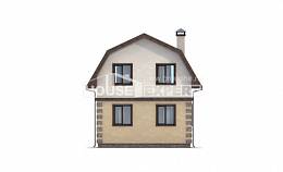 070-004-П Проект двухэтажного дома с мансардным этажом, недорогой загородный дом из пеноблока, House Expert