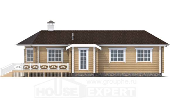 095-001-Л Проект одноэтажного дома, красивый загородный дом из дерева Ахтубинск, House Expert