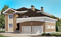 335-002-П Проект двухэтажного дома, гараж, огромный коттедж из кирпича, Ахтубинск