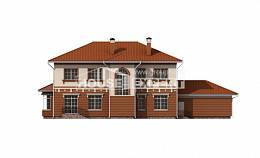 285-001-Л Проект двухэтажного дома и гаражом, классический дом из кирпича, Астрахань
